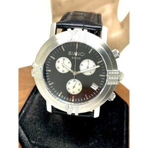 Roberto Bianci Womens Watch RB18490 Swiss Quartz Chronograph Diamond Accent 44mm